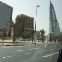 Modern buildings in Manama
